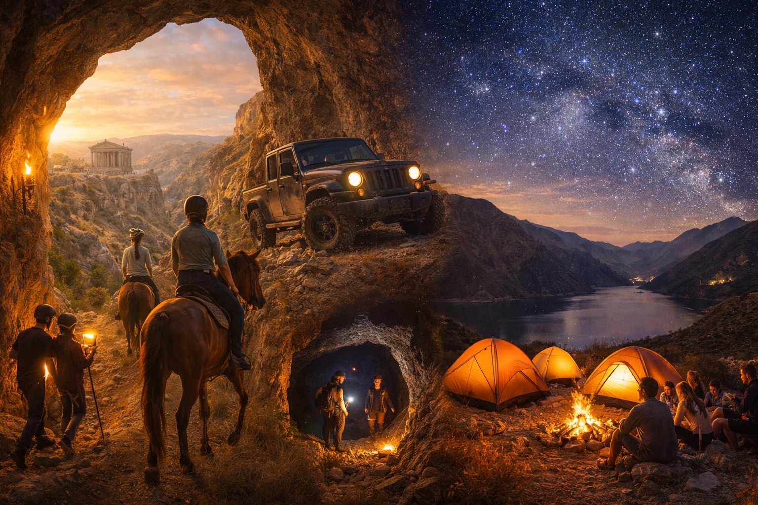 Tented overnight stay: adventures in Azat Canyon and Azat Reservoir